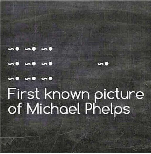 "Pierwsze zdjęcie Michaela Phelpsa"