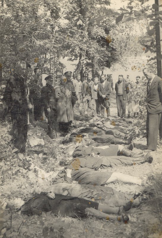 Ofiary napadu na pociąg pod Zatylem (ok. Lubyczy Królewskiej) dokonanego 16 czerwca 1944 r. przez UPA .