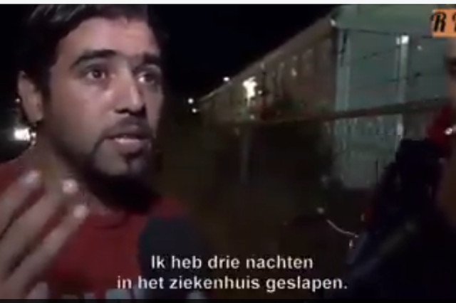 Screen z filmiku w którym uchodźcy opowiadają o swoich problemach z seksem