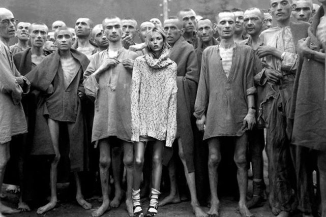 Anja Rubik na zdjęciu z więźniami obozu koncentracyjnego – tak internet zareagował na sesję w "Vogue'u".