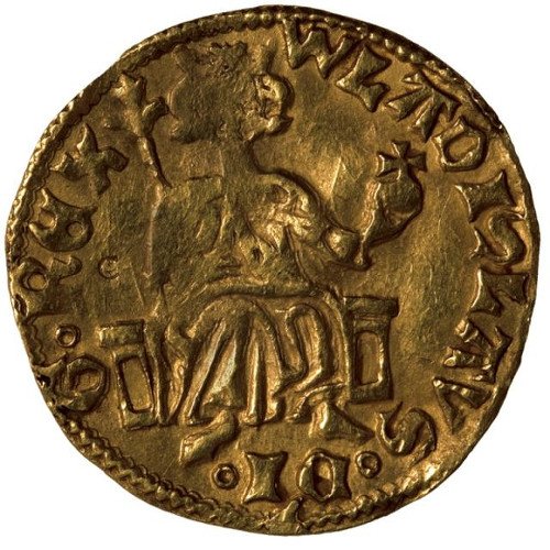 Złoty floren Władysława Łokietka, ok. 1330 roku.