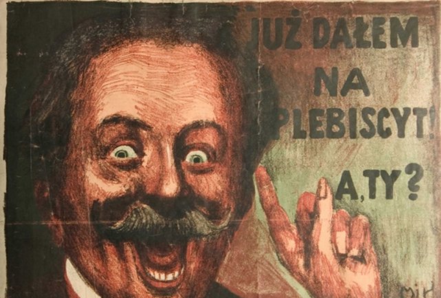 Plakat zachęcający Polaków do wzięcia udziału w plebiscycie na Warmii i Mazurach