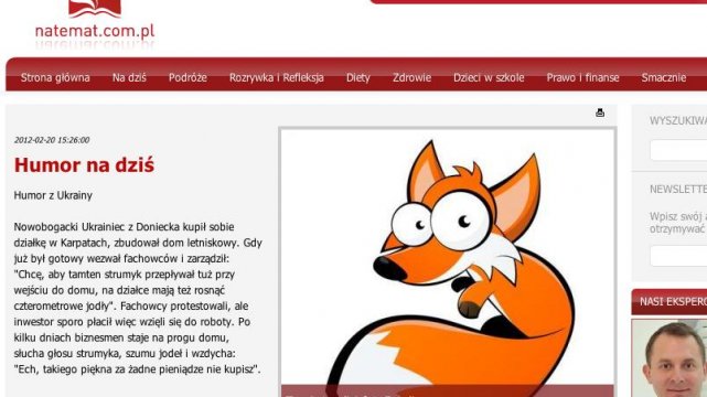 Zrzut ekranu strony natemat.com.pl