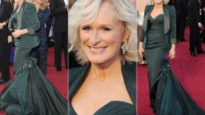 Glen Close na czerwonym dywanie w sukni Zaca Posena