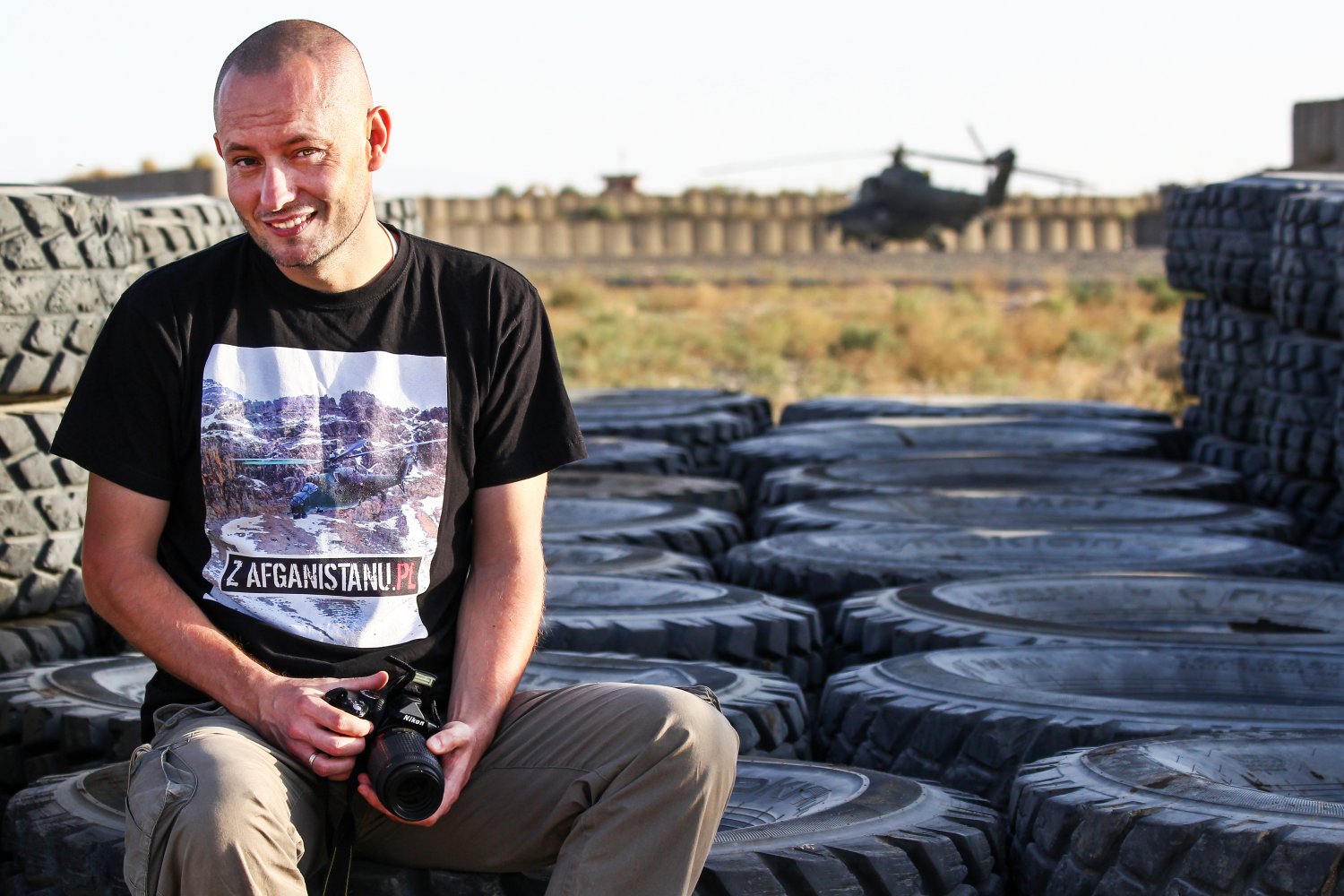 Marcin Ogdowski, baza Ghazni, jesień 2013 roku