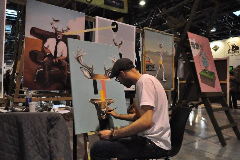 Lech Bator na Targach Expo Hunting 2015.