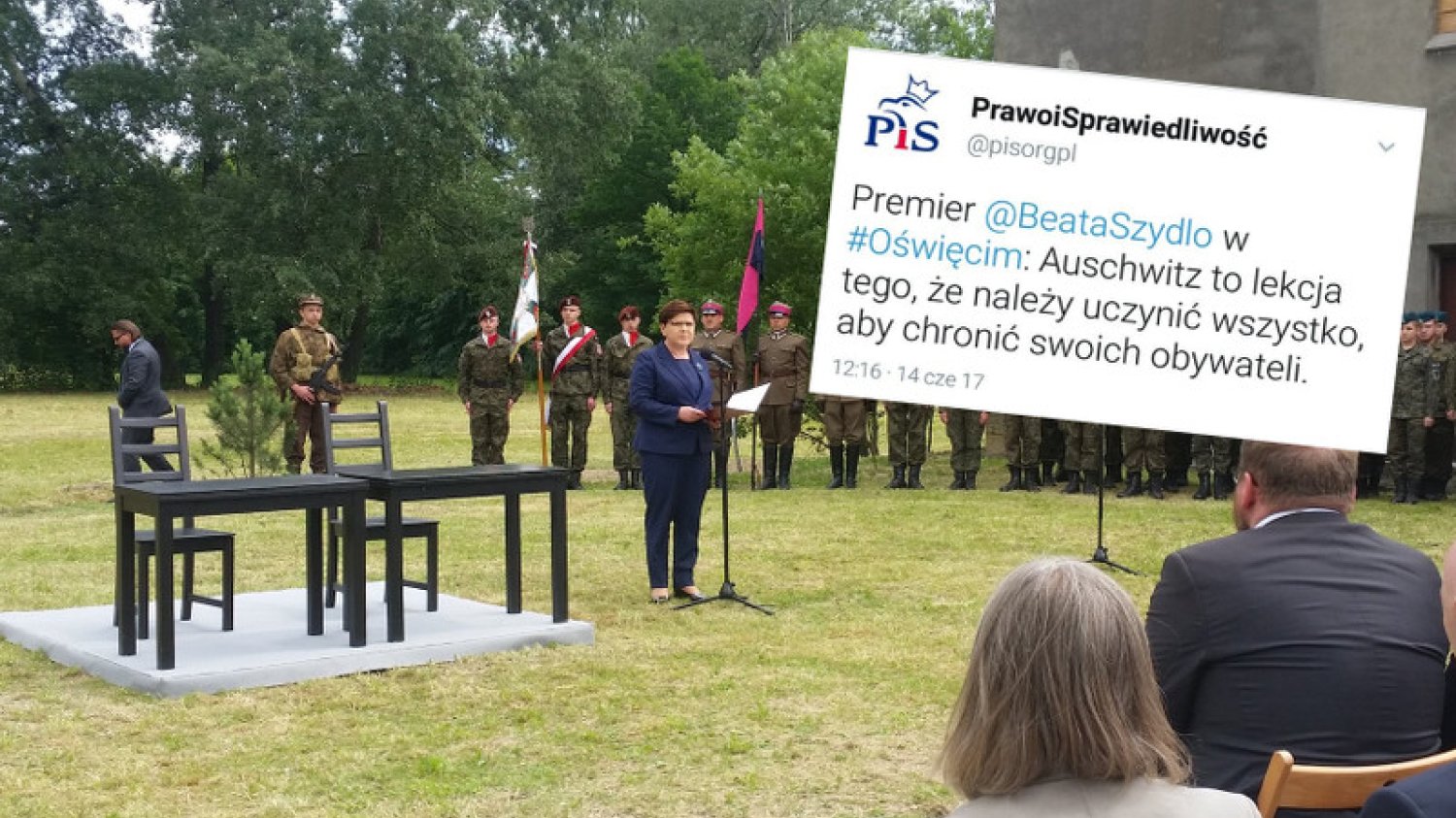 Beata Szydło postanowiła zbić kapitał polityczny przy okazji rocznicy pierwszego transportu więźniów do obozu w Oświęcimiu.