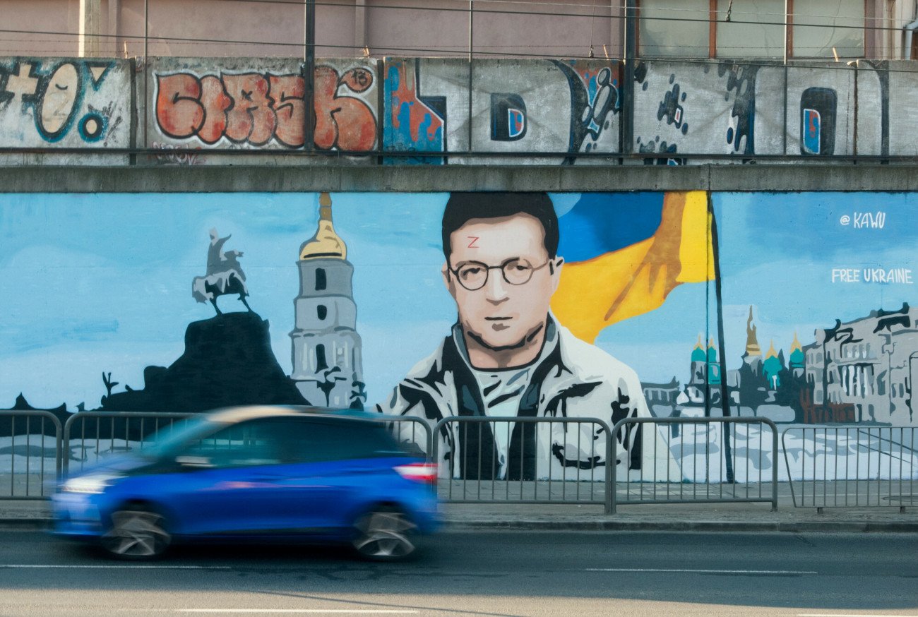 W Poznaniu pojawił się mural z Zełenskim