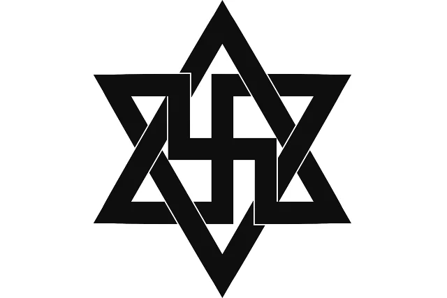 Symbol raelian, religii UFO, przez który rząd Izraela sprzeciwia się wybudowaniu raeliańskiej świątyni na ich terytorium