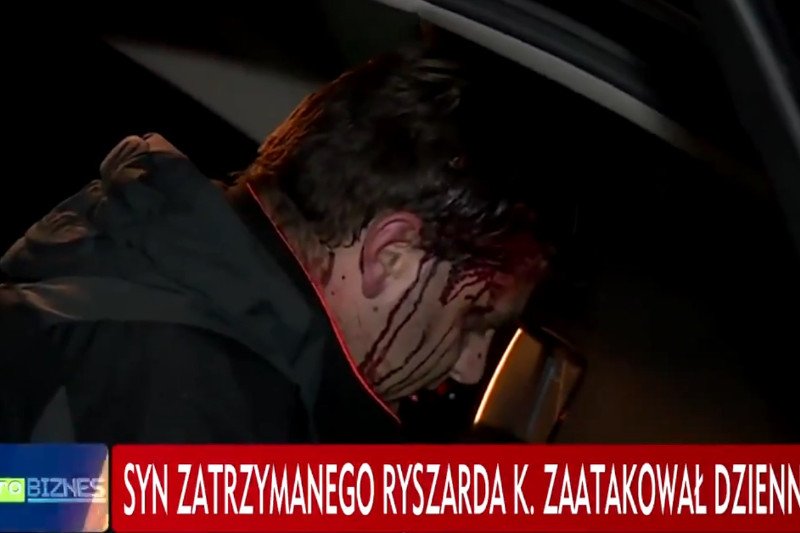Syn Ryszarda K. miał pobić operatora TVP Info.