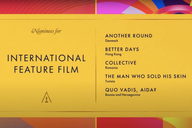 Ogłoszenie nominacji do Oscarów w 2021 roku (screen z YouTube).