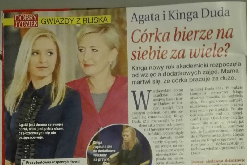 Tygodnik relacjonuje swoją rozmowę z prof. Janem Dudą, dziadkiem Kingi.