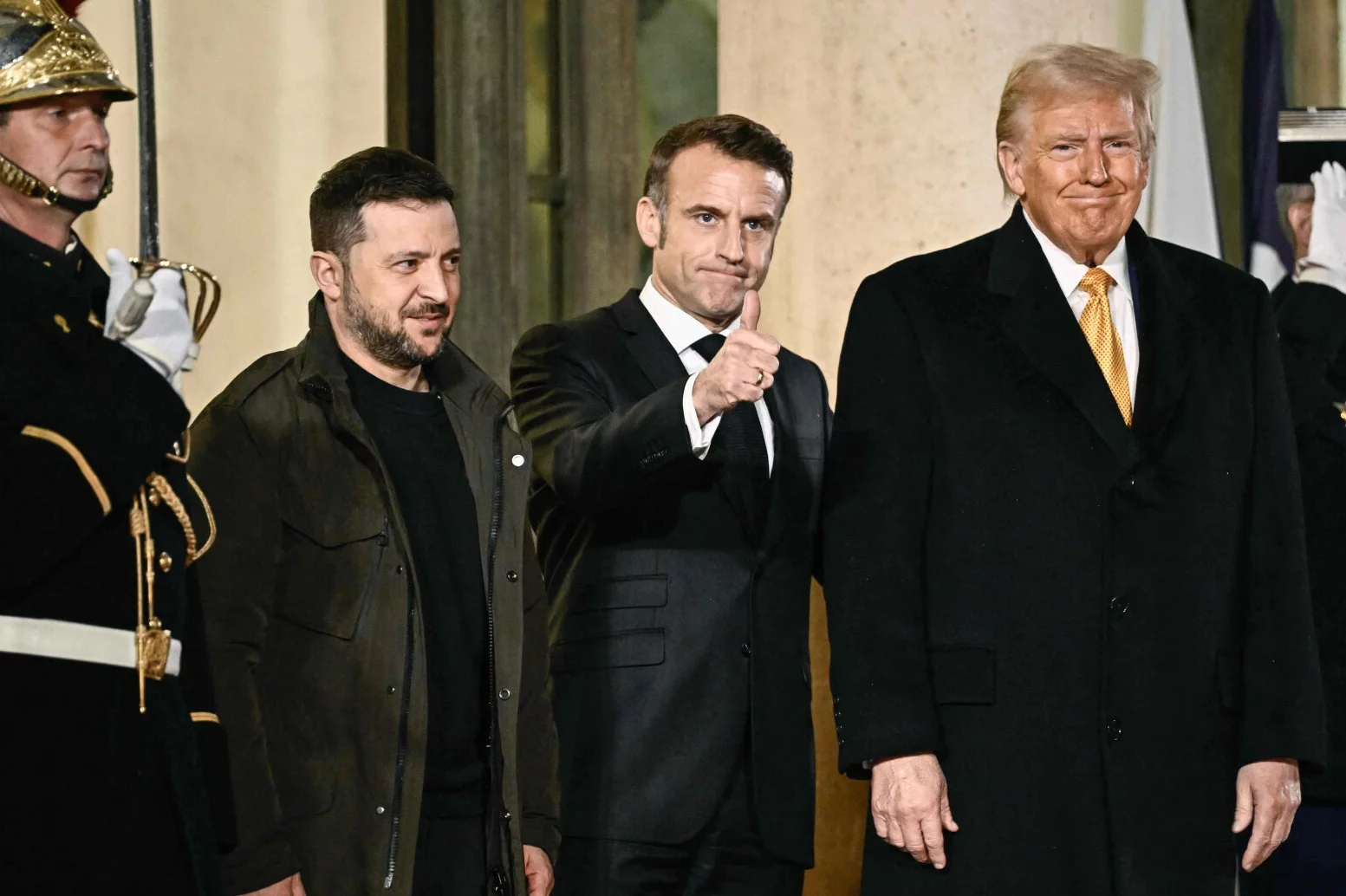 Spotkanie Trumpa i Zełenskiego w Paryżu.