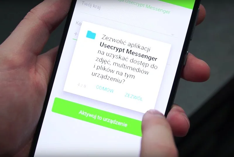 Tak wygląda UseCrypt w działaniu.