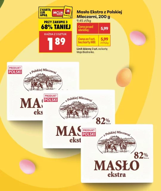 Lidl i Biedronka biją się na masło. Poniżej 1 zł za kostkę, ale jest haczyk
