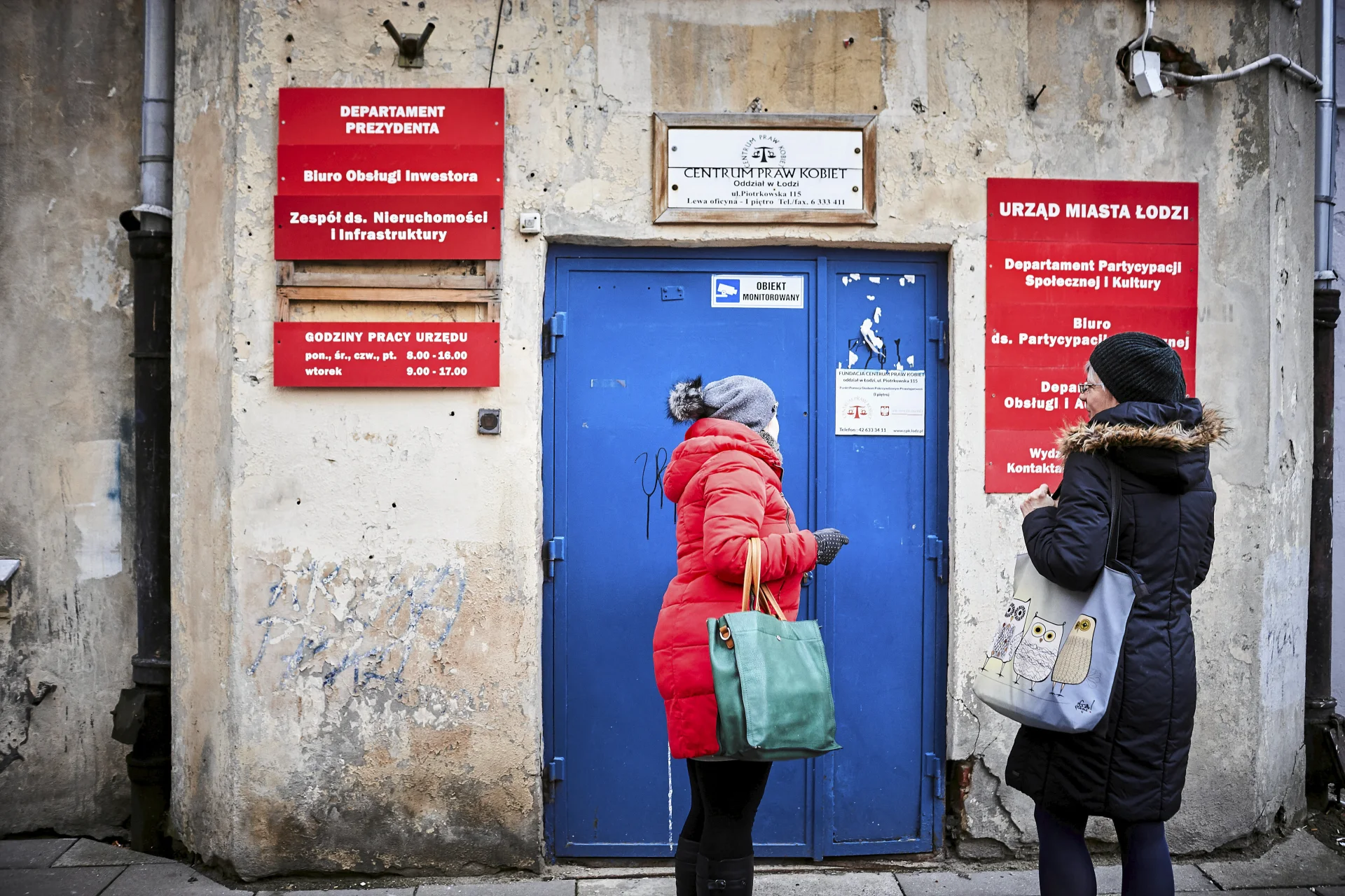 Siedziba Centrum Praw Kobiet w Łodzi przy Piotrkowskiej 115.