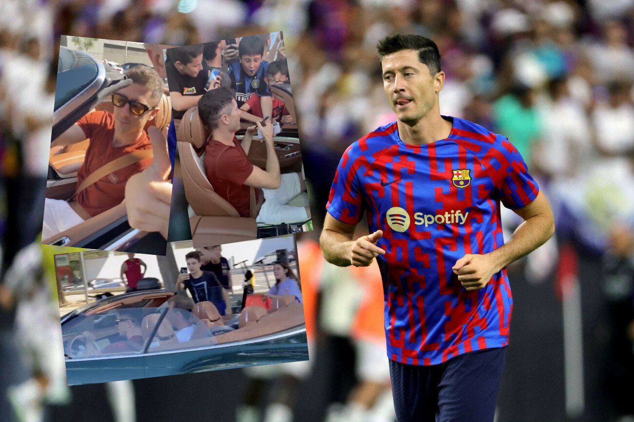 Robert Lewandowski w środę pojawił się w ośrodku treningowym FC Barcelony. Kibice oszaleli na widok Polaka.