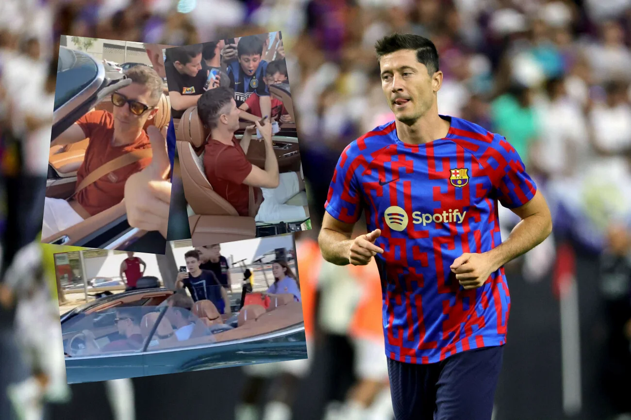 Robert Lewandowski w środę pojawił się w ośrodku treningowym FC Barcelony. Kibice oszaleli na widok Polaka.