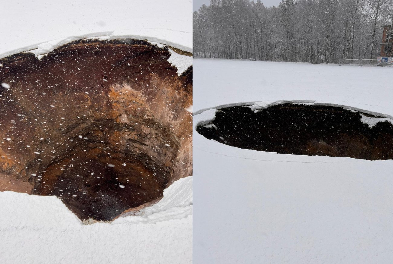 Kolejne zapadlisko w Trzebini. "Mogłoby dojść do tragedii".