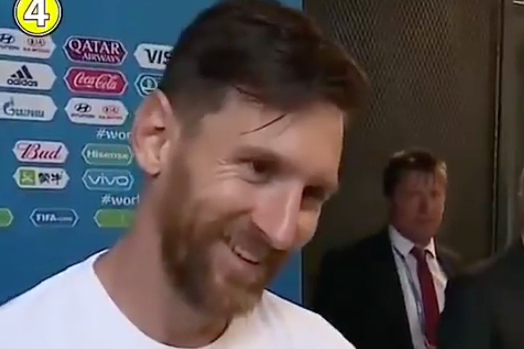 Leo Messi po meczu z Nigerią totalnie zaskoczył dziennikarza.