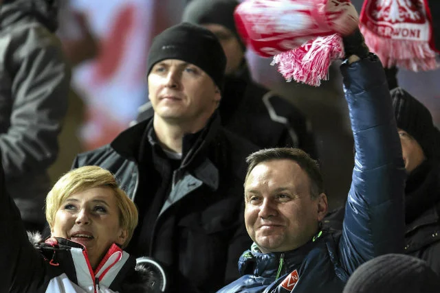 Andrzej Duda to częsty gość imprez sportowych z udziałem Biało-Czerwonych.