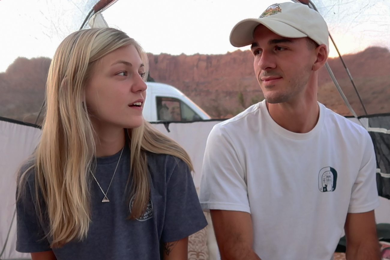 Gabby Petito i Brian Laundrie w "Morderstwo po amerykańsku: Gabby Petito" Netflix