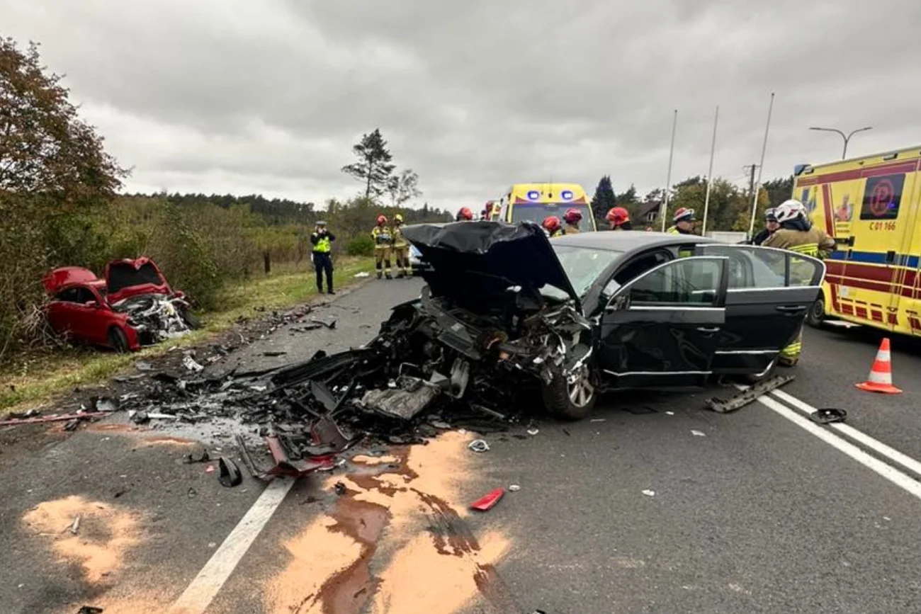 Groźny wypadek pod Bydgoszczą. Kierowca zrobił to celowo.