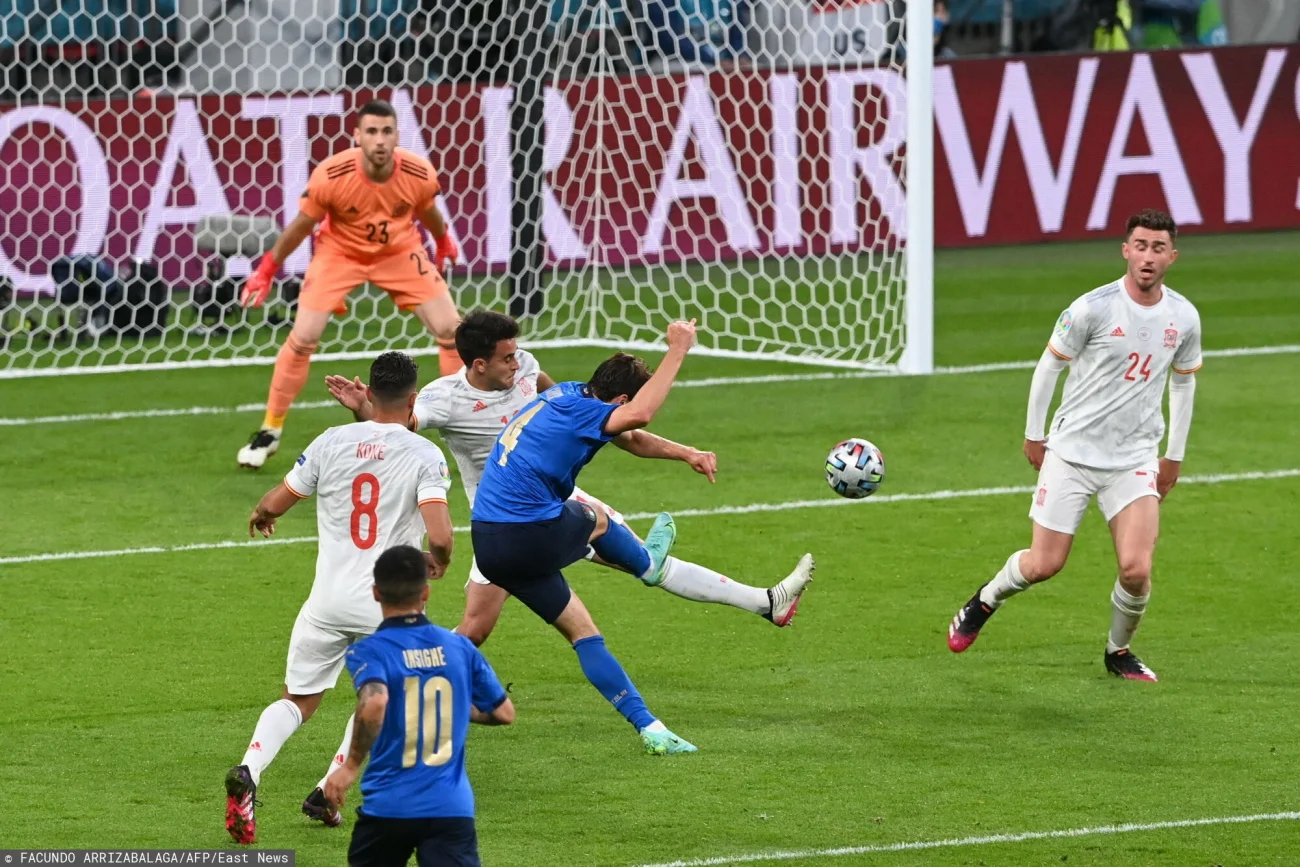 Federico Chiesa w ten sposób strzelił bramkę dla Włochów w półfinale Euro 2020