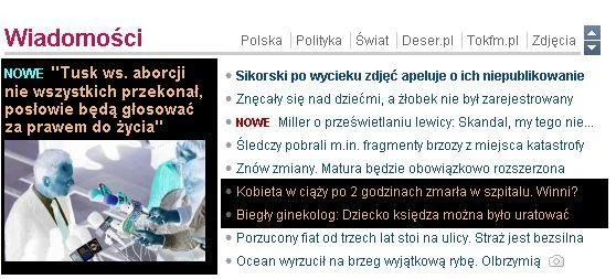 Screen shot z dnia 16.10.2012 (ok. 22:00)