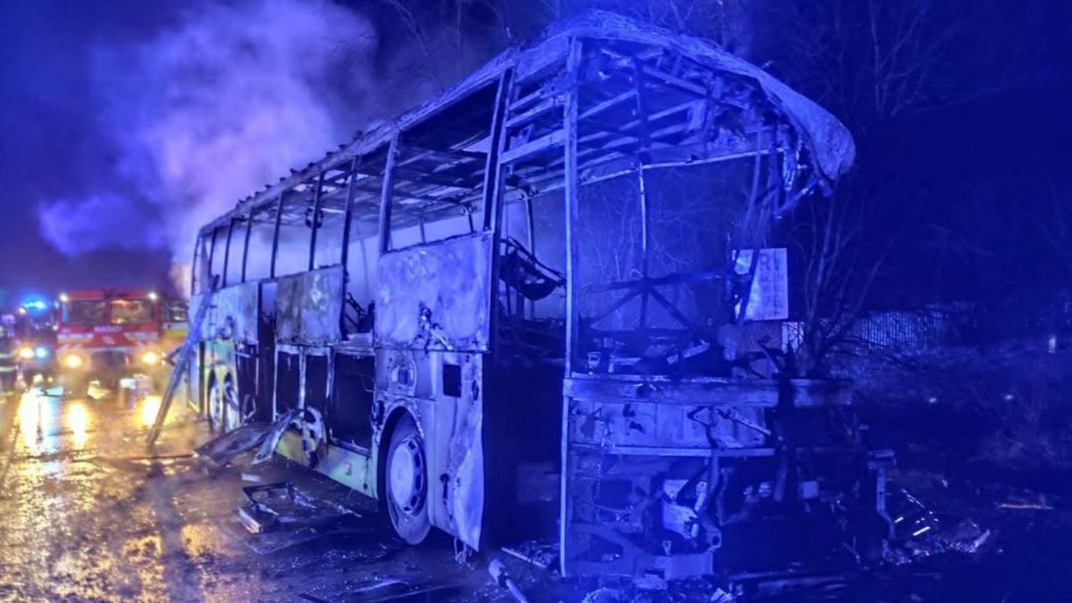 Tragiczny wypadek na Słowacji. Autokar z Polski stanął w ogniu