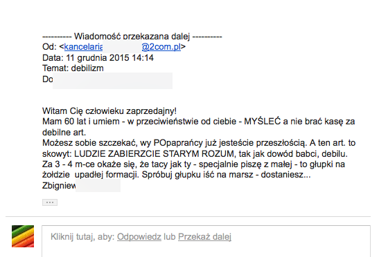 Zbigniew K., radca prawny z Cieszyna i dealer samochodowy z Dąbrowy Górniczej doigrał się. Okręgowa Izba Radców Prawnych sporządziła wniosek o ukaranie go za hejt.