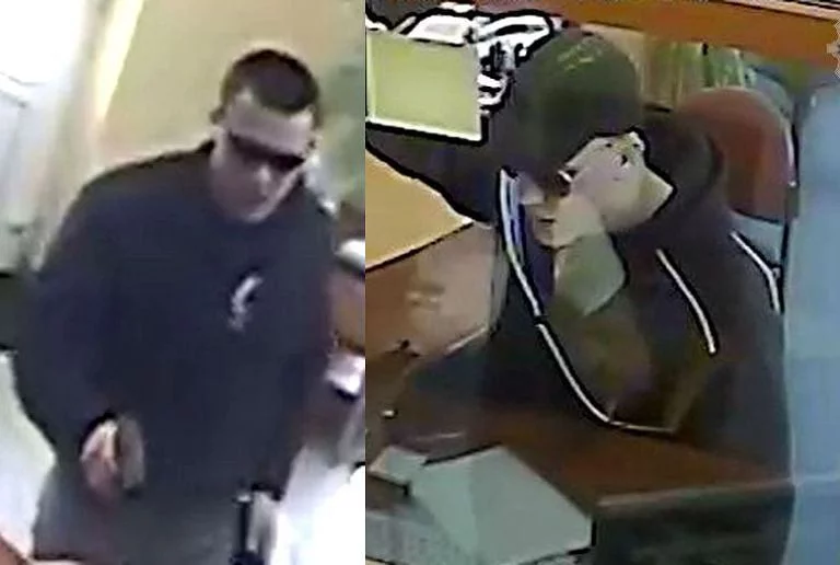 Stefan W. zaatakował nożem prezydenta Adamowicza. Na zdjęciu z prawej podczas napadu na bank.