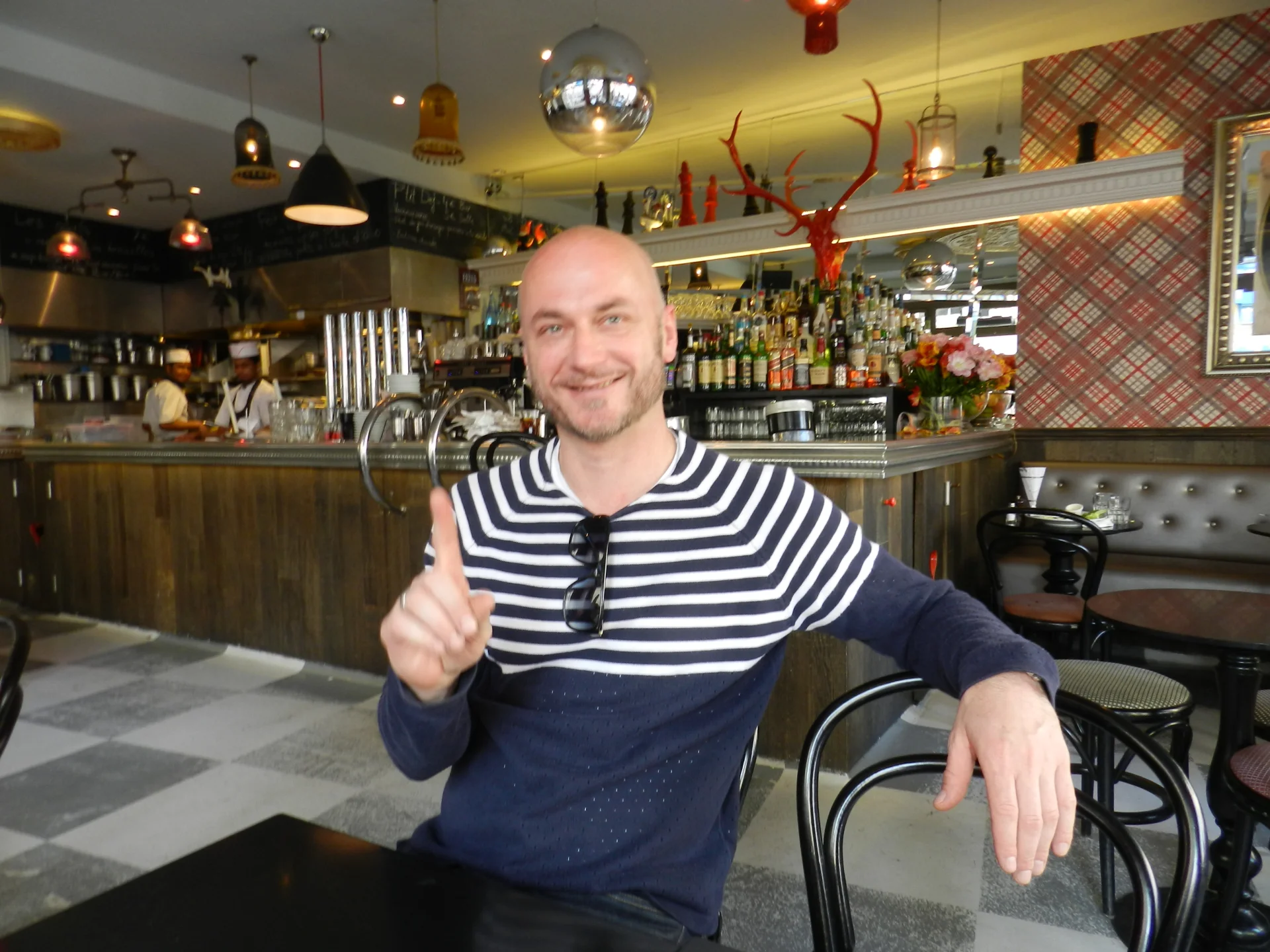 Rafał Gruszkiewicz, właściciel knajpy "Napoleon" na Rue du Faubourg Saint Denis