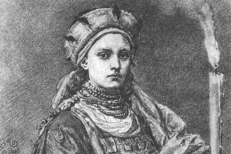 Dobrawa, żona Mieszka I. Poczet Jana Matejki.