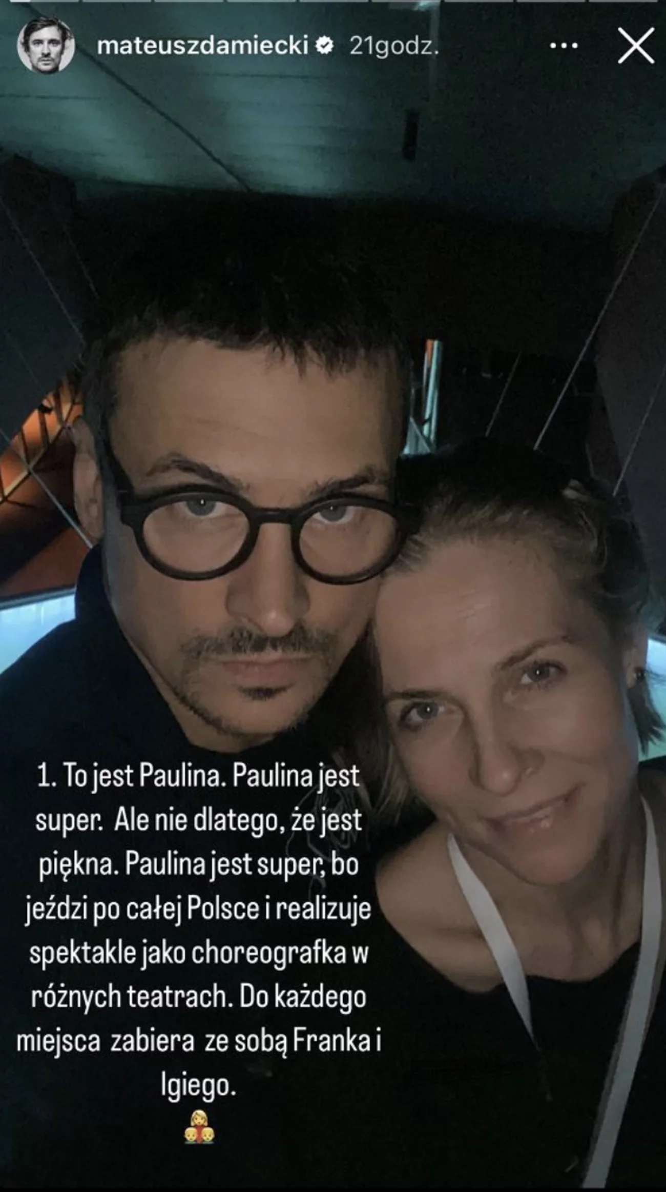 Mateusz Damięcki rozpływa się nad swoją żoną. Zwrócił uwagę na jedną rzecz