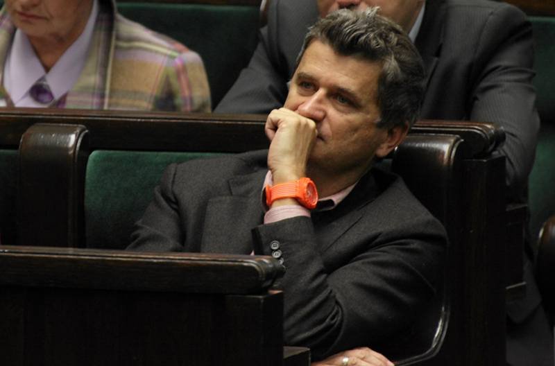 Janusz Palikot w sejmowych ławach.