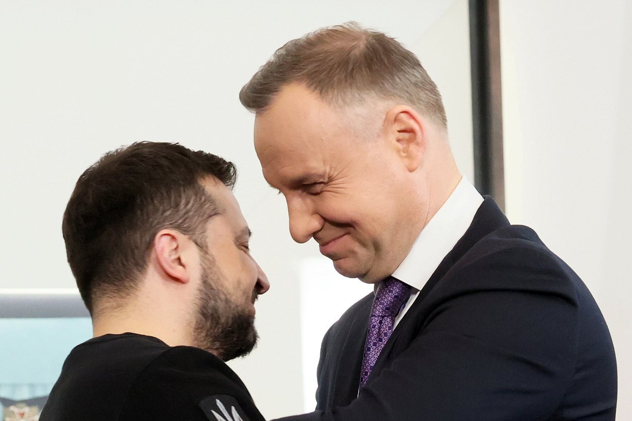 Wołodymyr Zełenski i Andrzej Duda.