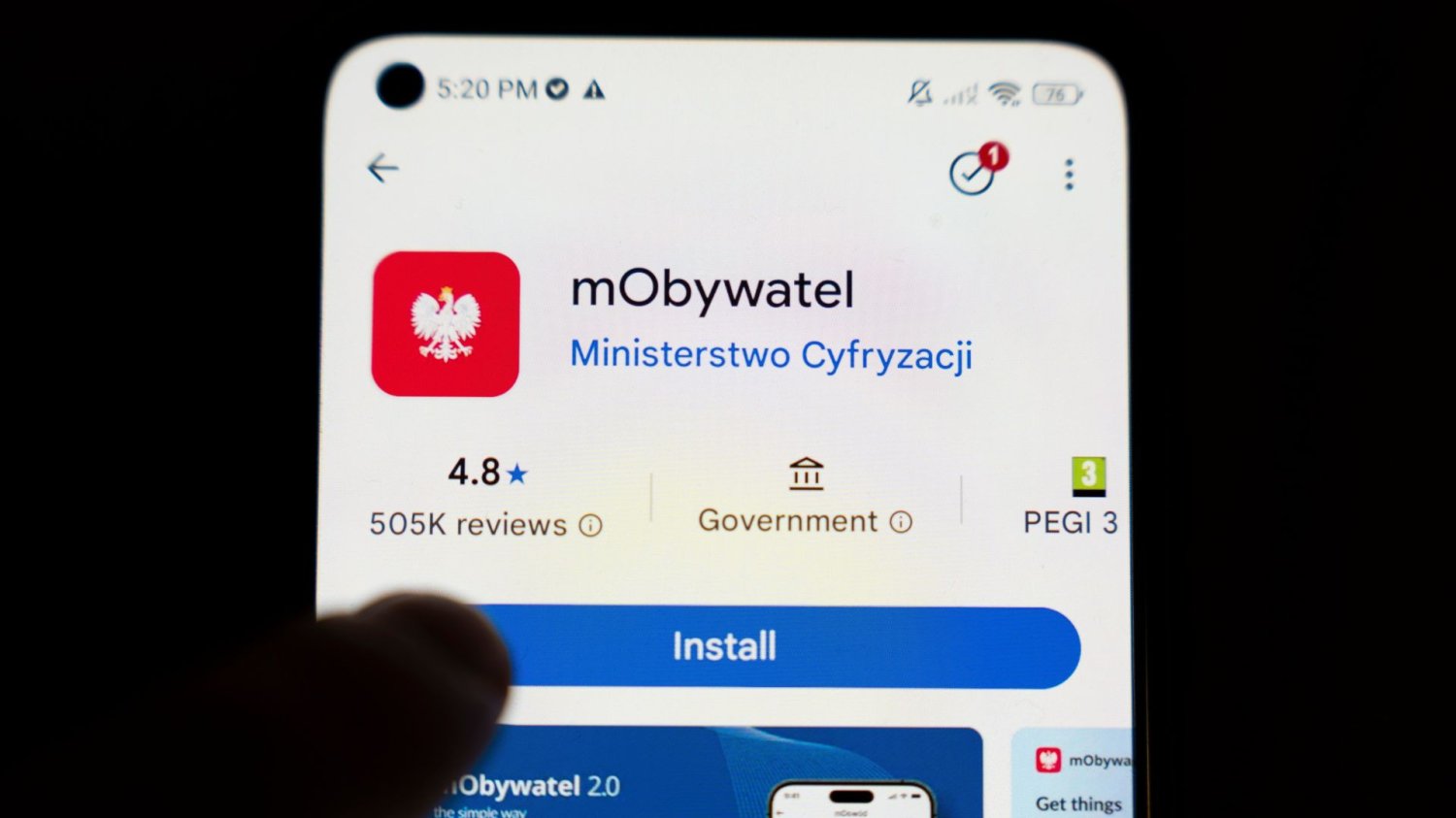 Nowa usługa w aplikacji mObywatel. Szybka aktualizacja i masz pod ręką mObywatel dostał nową funkcję