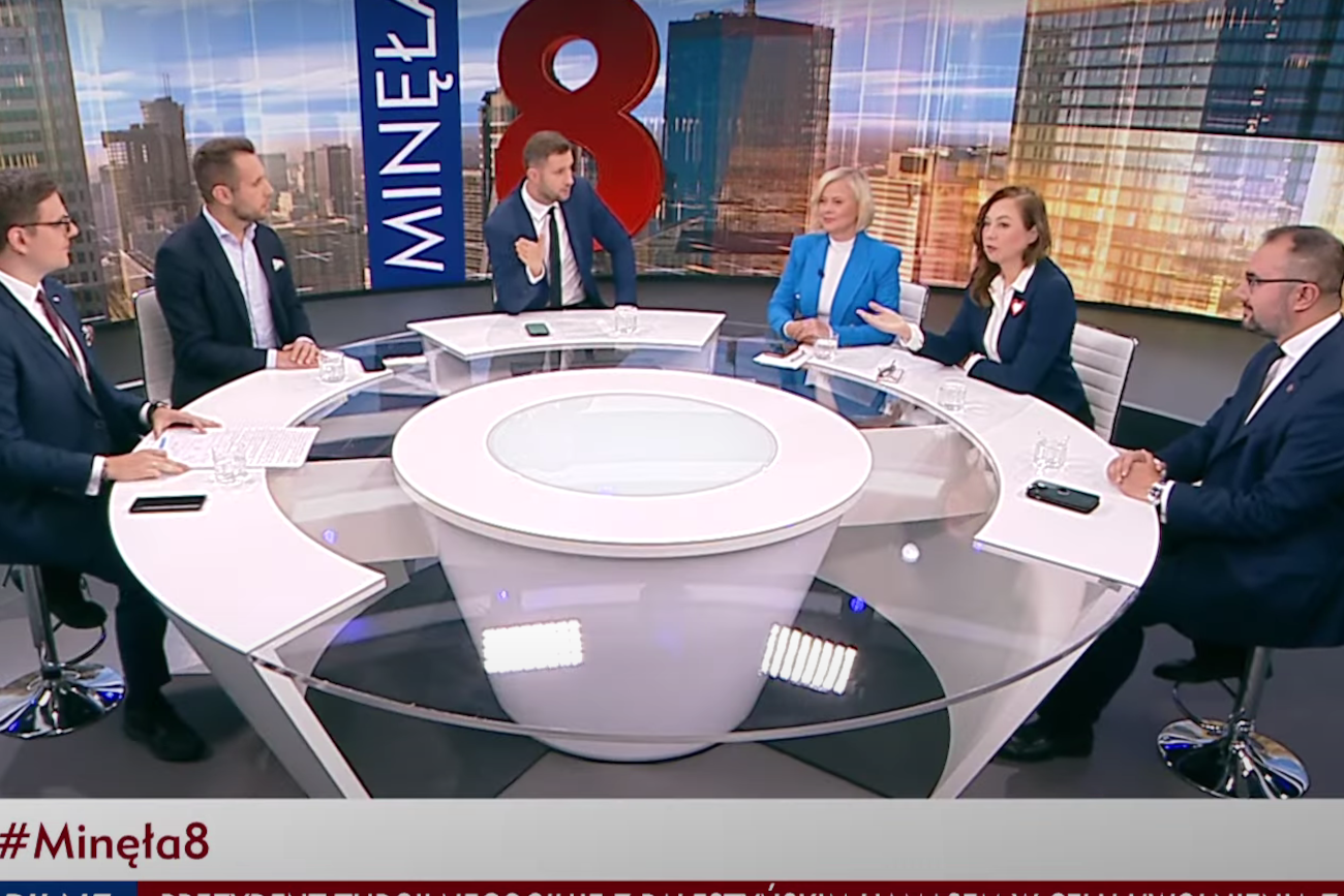 Kłótnia w TVP. Kłeczek nieustannie przerywał wypowiedź Gill-Piątek