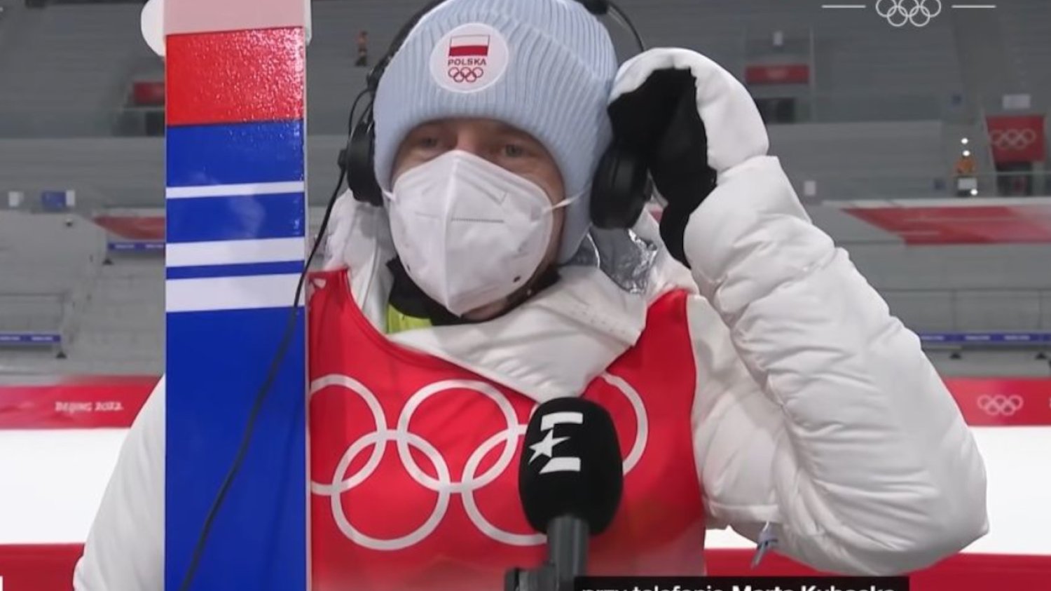 Dawid Kubacki zdobył brązowy medal w Pekinie. Dziennikarz przygotował dla niego niespodziankę