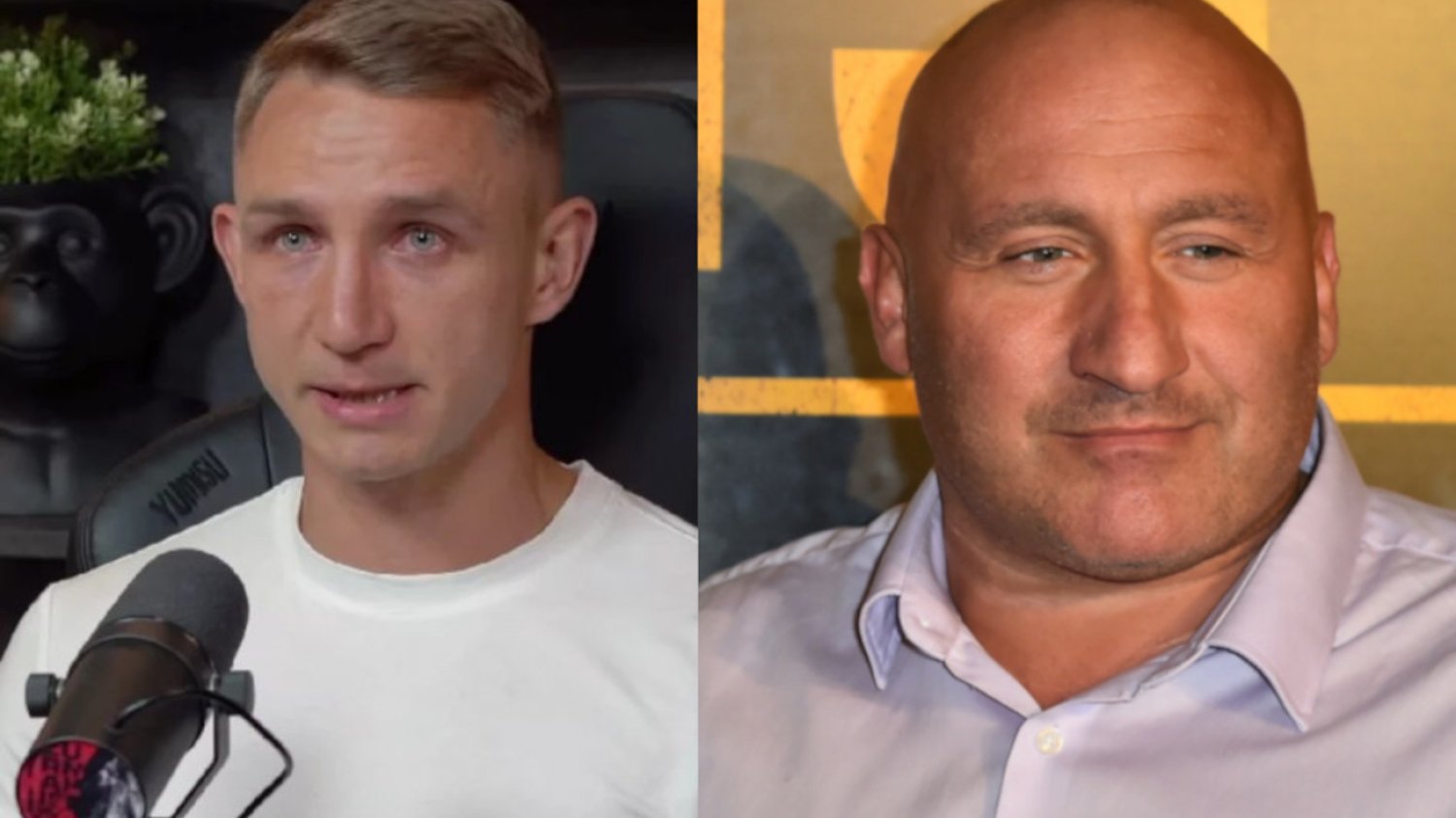 Marcin Najman uderza w Jakuba Rzeźniczaka.