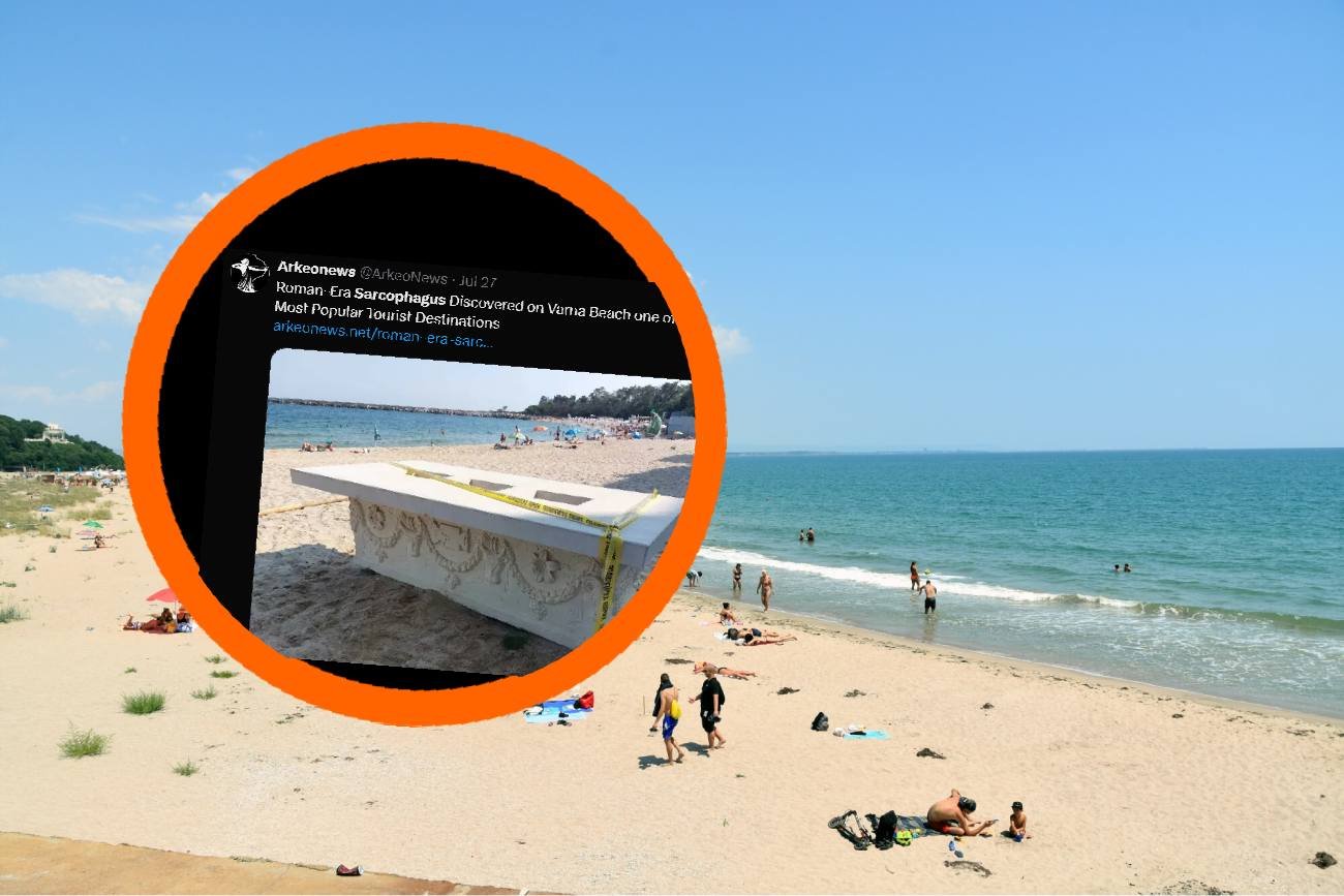 Na plaży w Bułgarii odnaleziono sarkofag