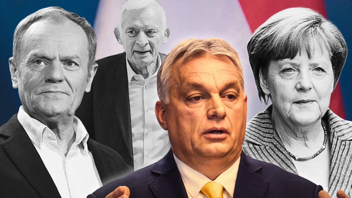 Donald Tusk, Jerzy Buzek, Victor Orban, Angela Merkel Donald Tusk, Jerzy Buzek, Victor Orban, Angela Merkel