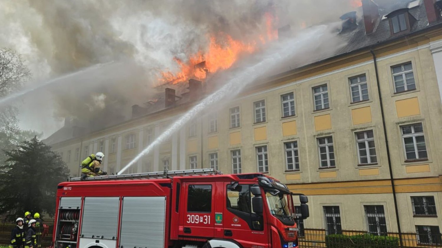 Pożar uczelni w Gorzowie Wielkopolskim