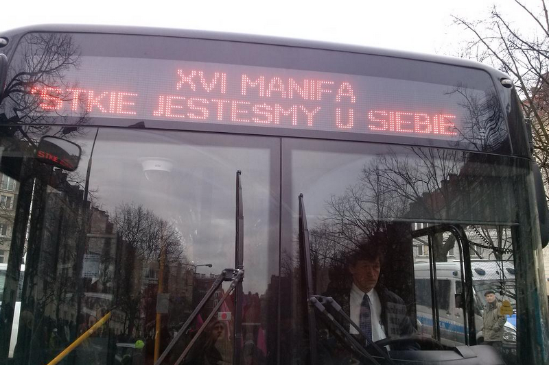 Hasło tegorocznej Manify to "Wszystkie jesteśmy u siebie".