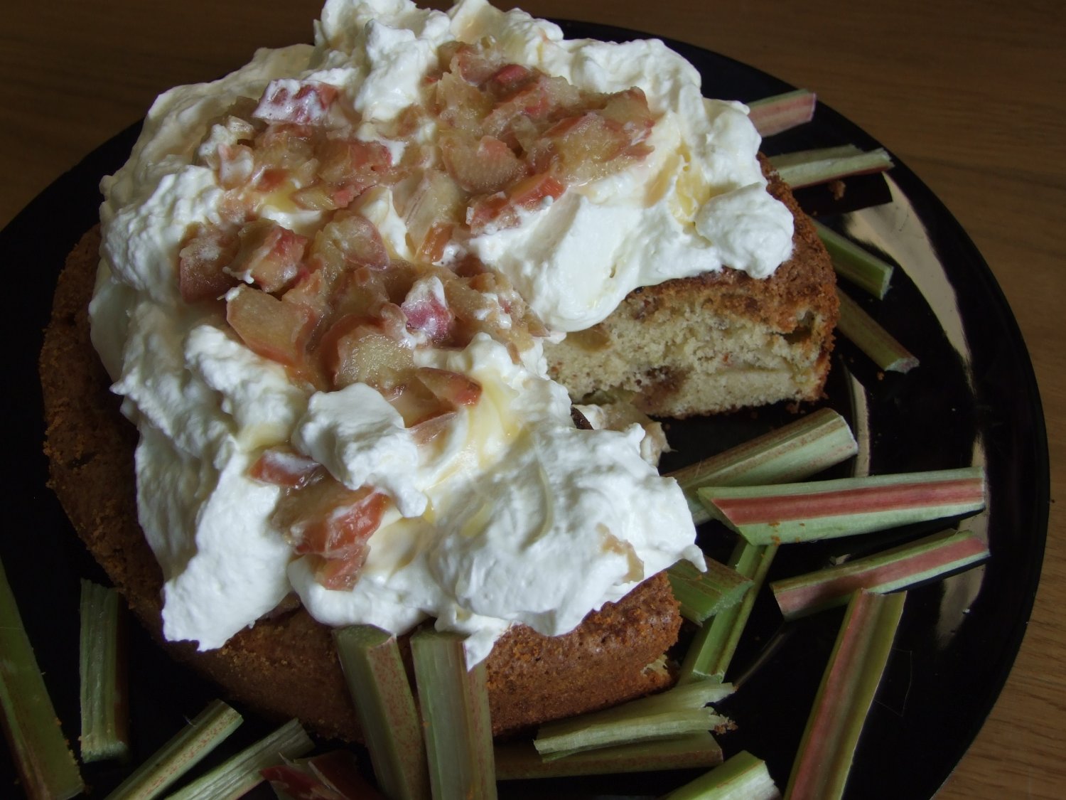 Ciasto cytrynowe z rabarbarem