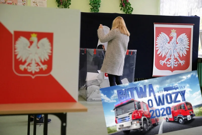 Gminy w każdym województwie powalczą o wozy strażackie od MSWiA. Kluczowa jest frekwencja w wyborach prezydenckich.