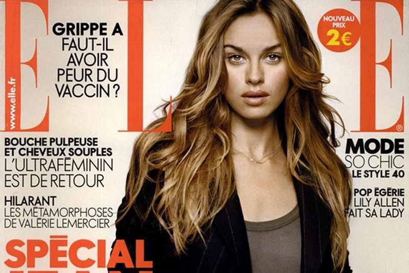 Katarzyna Smutniak na okładce francuskiego "Elle"