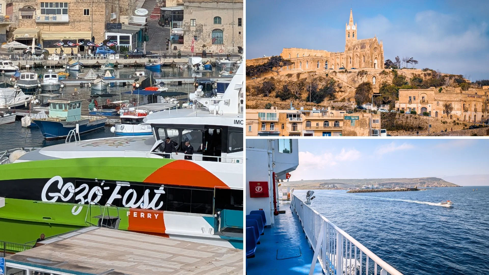 Na Gozo można dostać się tylko drogą morską Promy na Gozo
