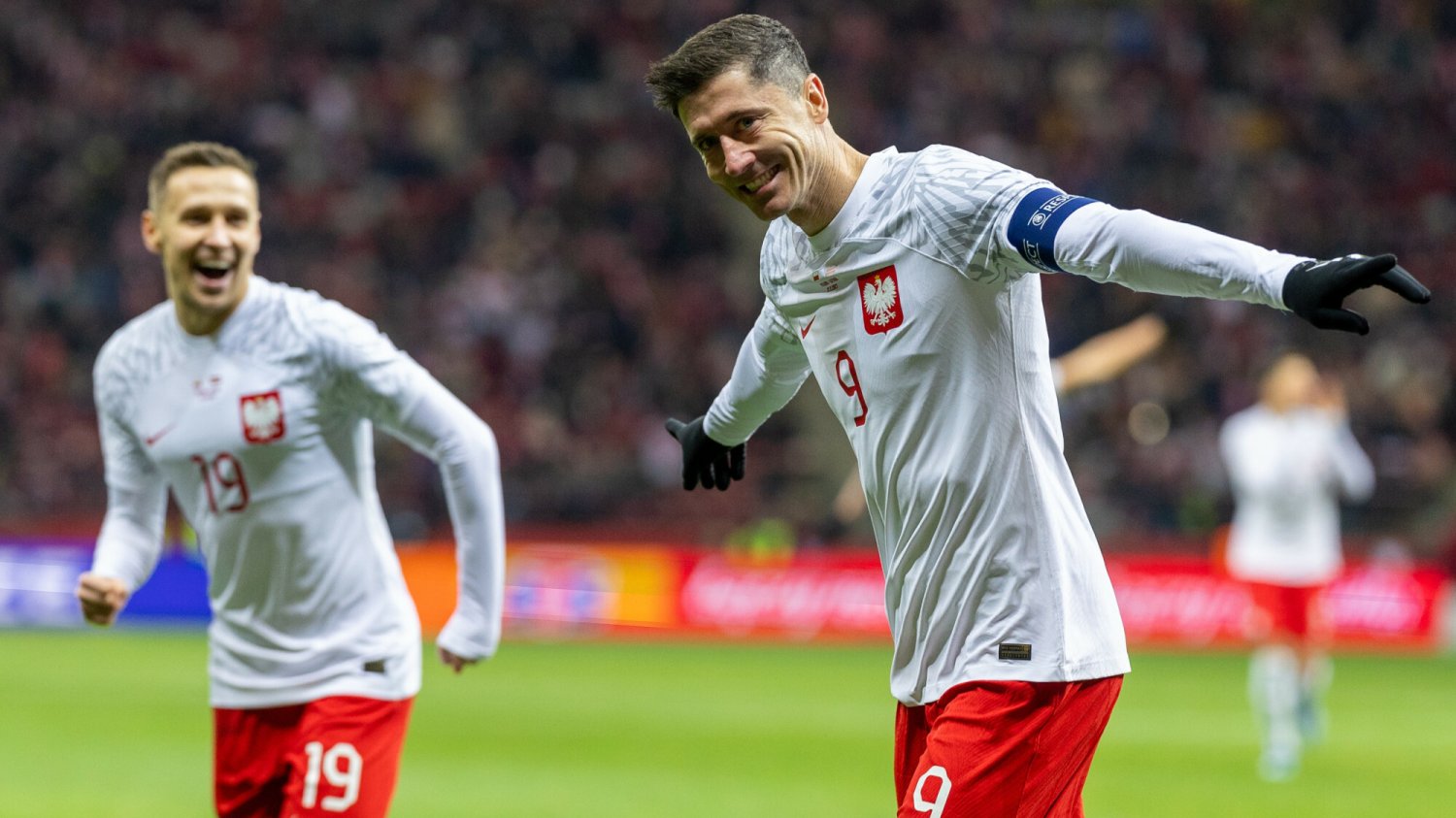 Lewandowski wpisał się na listę strzelców meczu z Łotwą.